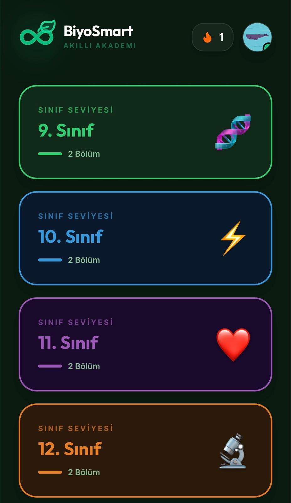 BiyoSmart: Sınıfını seç